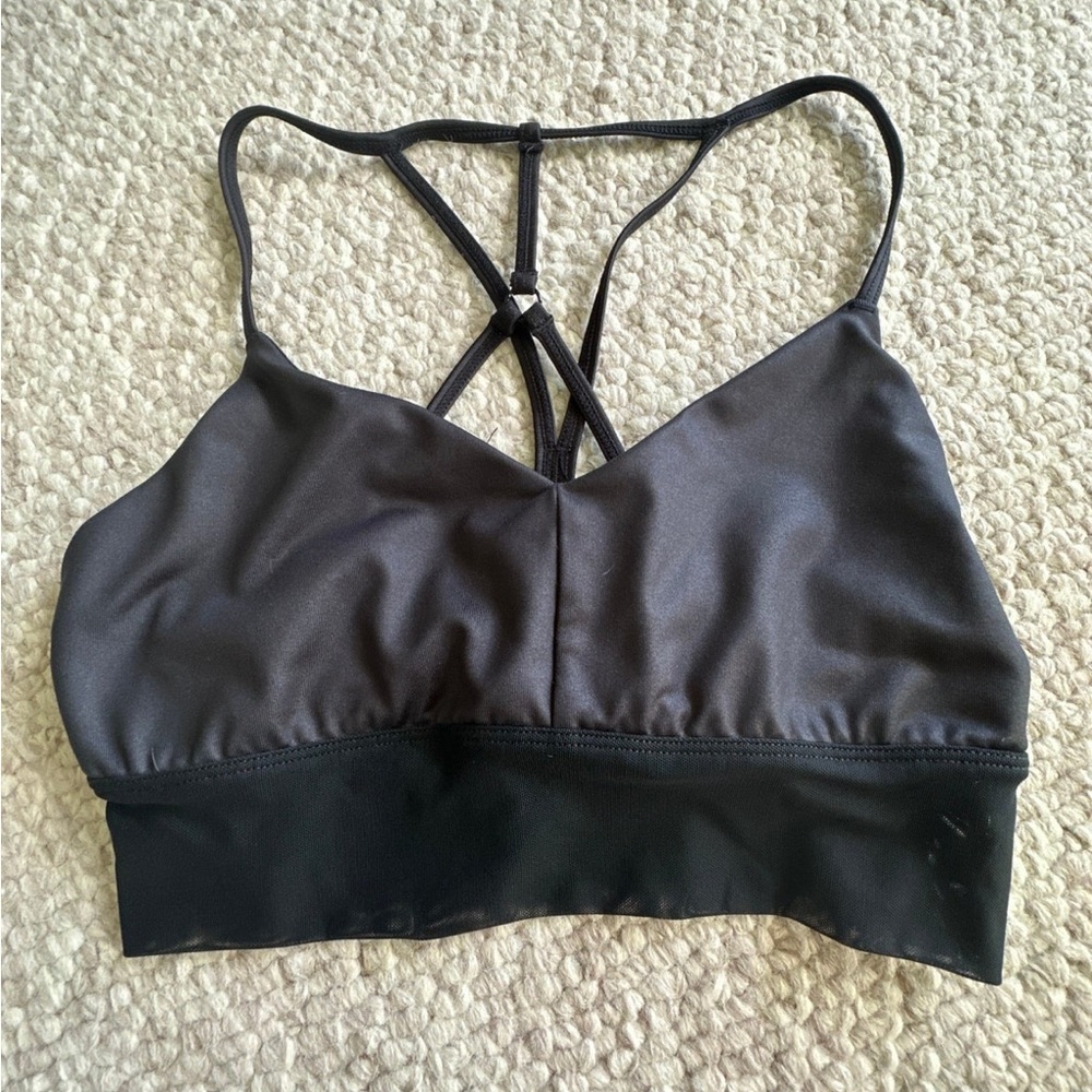ALO lavish sports bra, black small
